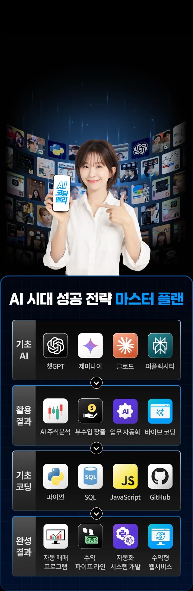 윤가이가 밝은 미소로 화이팅하는 사진